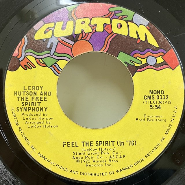 Leroy Hutson / Feel the Spirits in '76 cms0112 :通販 ジャズ