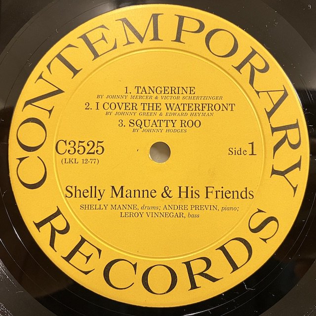 Shelly Manne / & His Friends Vol1 C3525 :通販 ジャズ レコード 買取 Bamboo Music