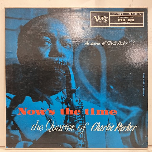 Charlie Parker / Now's The Time Mgv8005 :通販 ジャズ レコード 買取 Bamboo Music