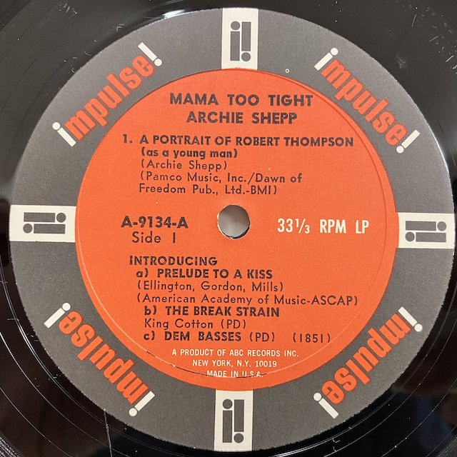 Archie Shepp / Mama Too Tight As9134 :通販 ジャズ レコード 買取 Bamboo Music