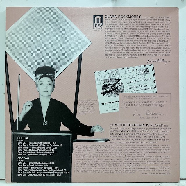 Clara Rockmore Nadia Reisenberg / Theremin DEL-25437 :通販 ジャズ レコード 買取 Bamboo  Music