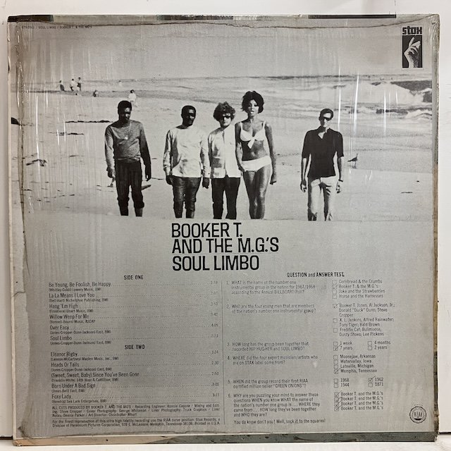 Booker T And The MG's / Soul Limbo sts-2001 :通販 ジャズ レコード 買取 Bamboo Music