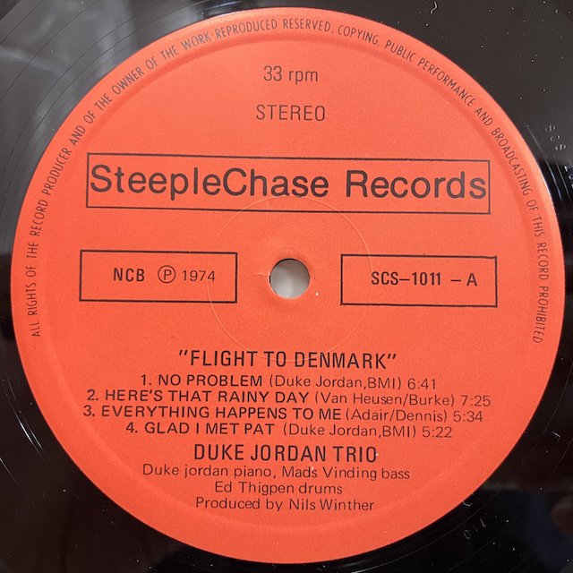 Duke Jordan / Flight to Denmark scs1011 :通販 ジャズ レコード 買取