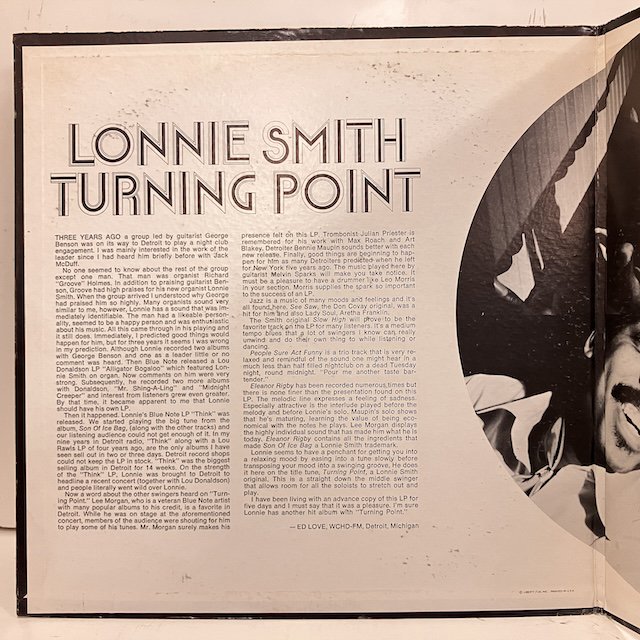 Lonnie Smith / Turning Point bst84313 :通販 ジャズ レコード 買取