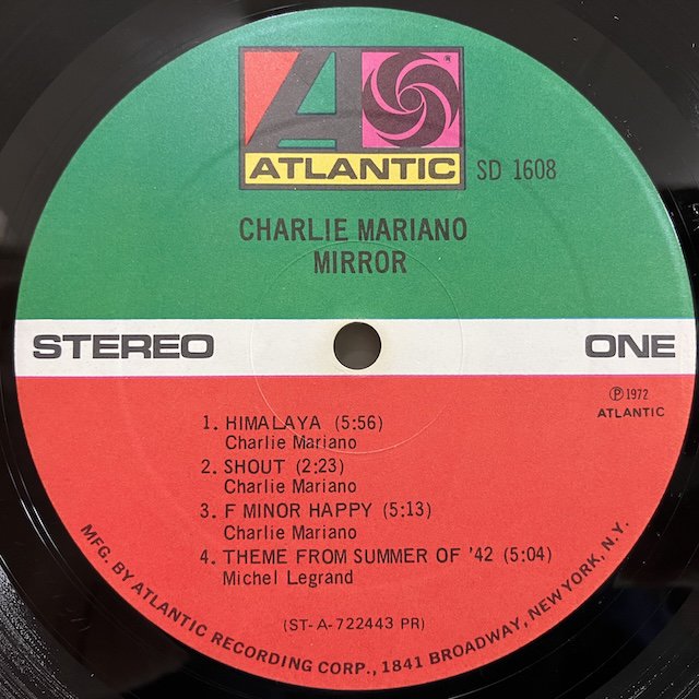 Charlie Mariano / Mirror Sd1608 :通販 ジャズ レコード 買取 Bamboo Music