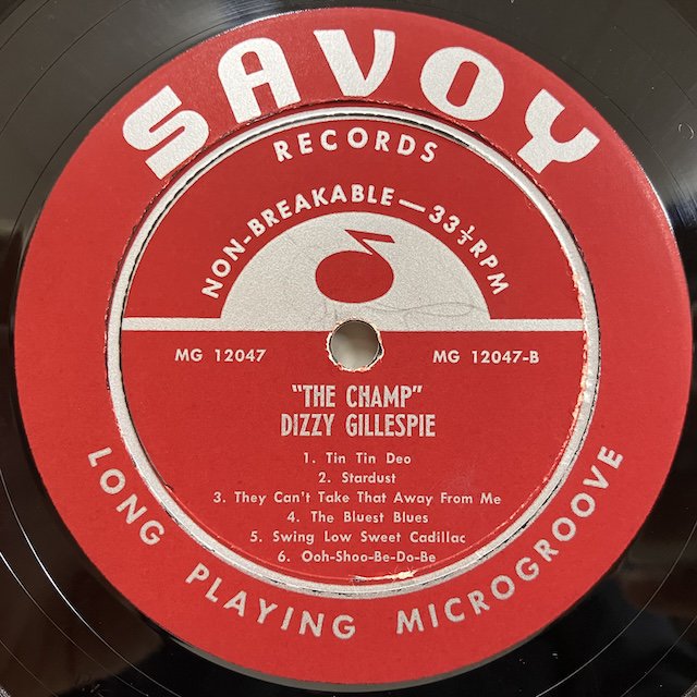 □即決 JAZZ Dizzy Gillespie / the Champ Mg12047 j38758 米