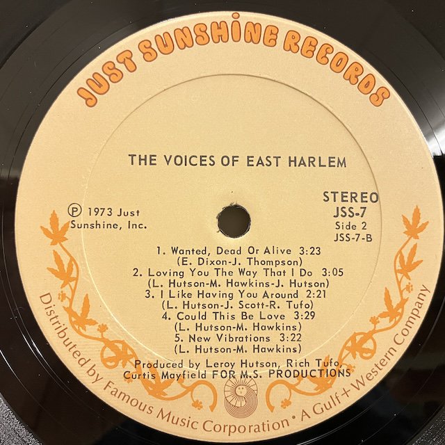 Voices of East Harlem / Voices of East Harlem jss7 :通販 ジャズ レコード 買取 Bamboo  Music