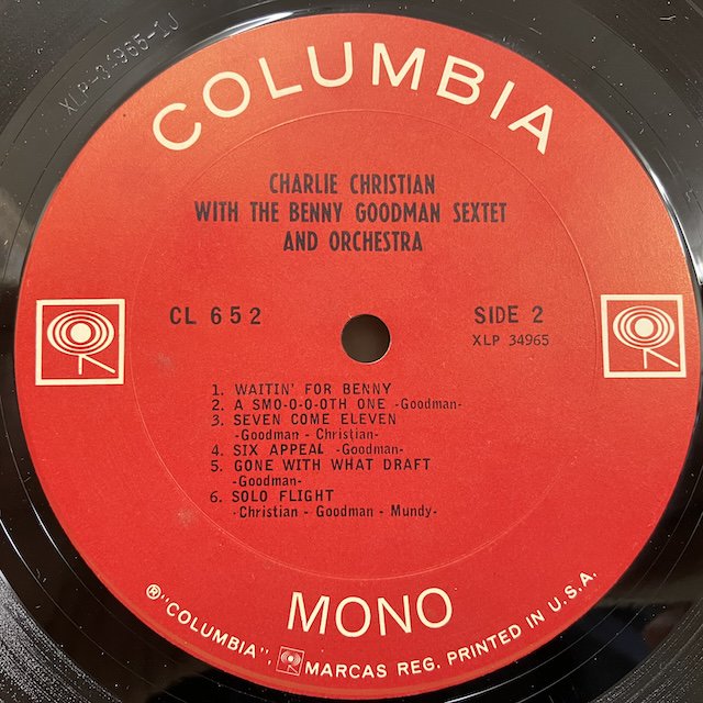 Charlie Christian / with the Benny Goodman Cl652 :通販 ジャズ レコード 買取 Bamboo  Music