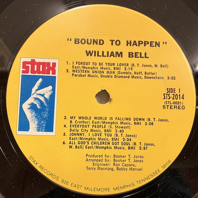 William Bell / Bound To Happen STS2014 :通販 ジャズ レコード 買取