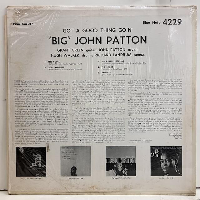 John Patton / Got A Good Thing Goin blp4229 :通販 ジャズ