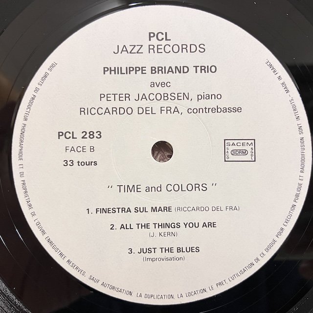 Philippe Briand / Time And Colors PCL283 :通販 ジャズ レコード 買取 Bamboo Music