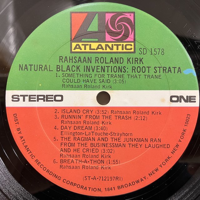 Roland Kirk / Natural Black Inventions Root Strata sd1578 :通販 ジャズ レコード 買取  Bamboo Music
