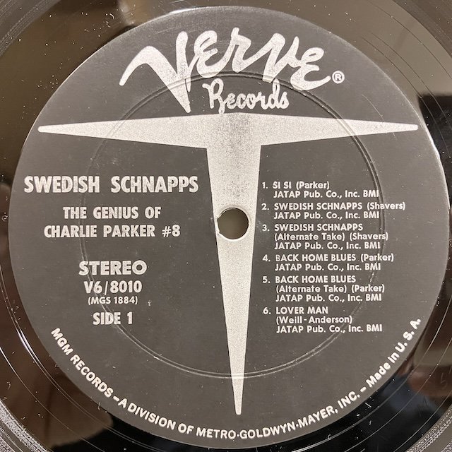 Charlie Parker / Swedish Schnapps v6-8010 :通販 ジャズ レコード 買取 Bamboo Music