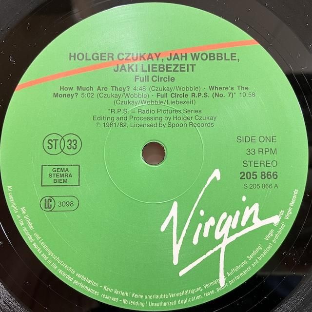 Holger Czukay / Full Circle 205866 :通販 ジャズ レコード