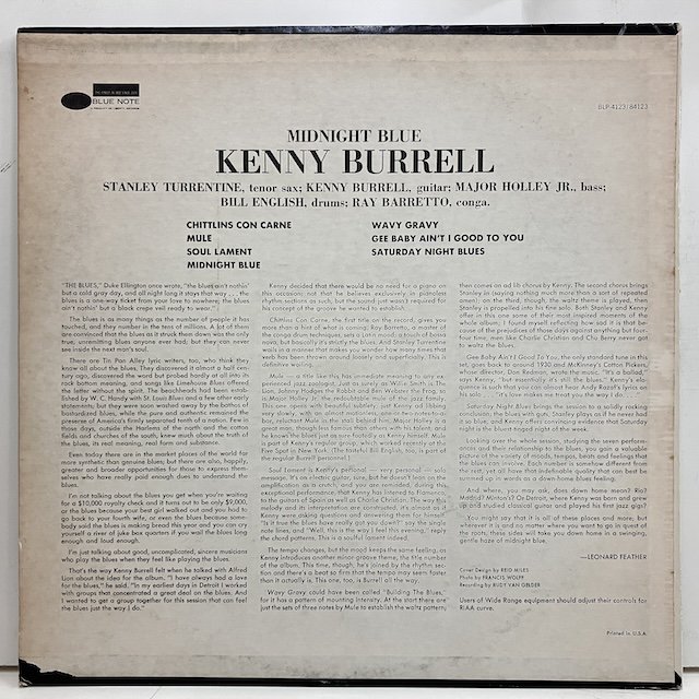 Kenny Burrell / Midnight Blue bst84123 :通販 ジャズ レコード 買取