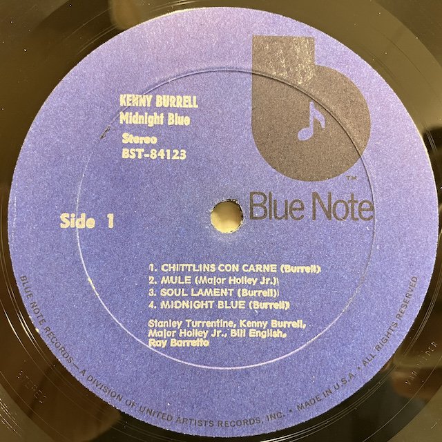 Kenny Burrell / Midnight Blue bst84123 :通販 ジャズ レコード 買取