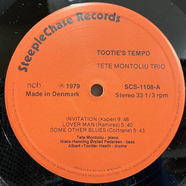 tete montoliu tootie's トップ tempo lpレコード