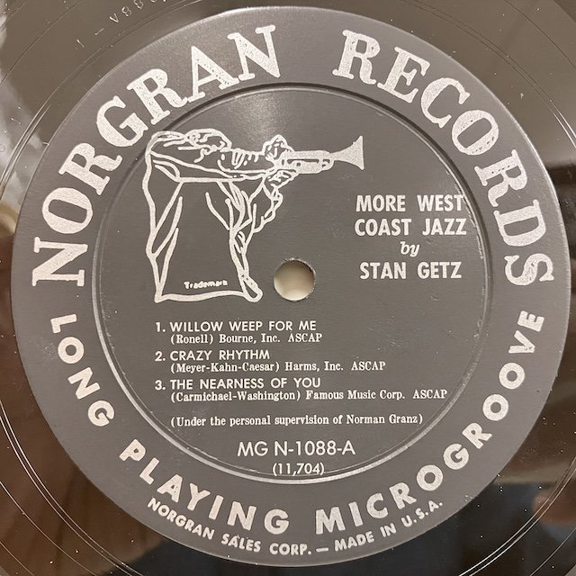 Stan Getz / More West Coast Jazz Mgn1088 :通販 ジャズ レコード