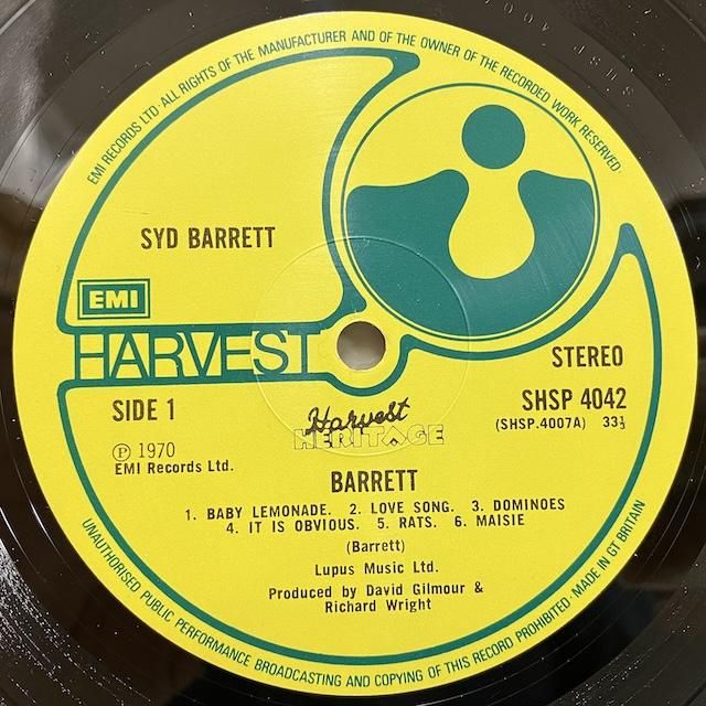 Syd Barrett / The Madcap Laughs - Barrett SHSP4041/SHSP4042