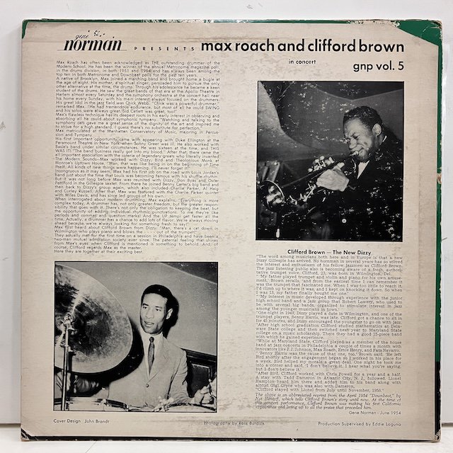 Max Roach And Clifford Brown / In Concert VolNo5 :通販 ジャズ レコード 買取 Bamboo  Music