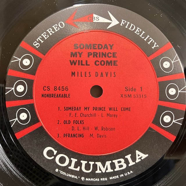 Miles Davis / Someday My Prince Will Come Cs8456 :通販 ジャズ レコード 買取 Bamboo  Music