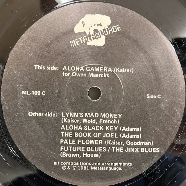 Henry Kaiser / Aloha Studio Solo ml109 :通販 ジャズ レコード 買取 
