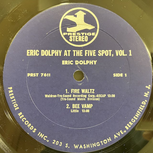 Eric Dolphy / At Five Spot vol1 prst7611 :通販 ジャズ レコード 買取 Bamboo Music