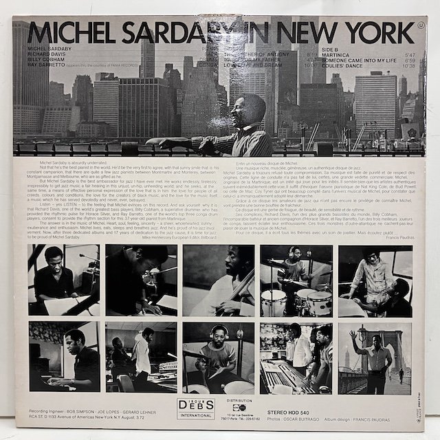 Michel Sardaby / in New York Hdd540 :通販 ジャズ レコード 買取 ...