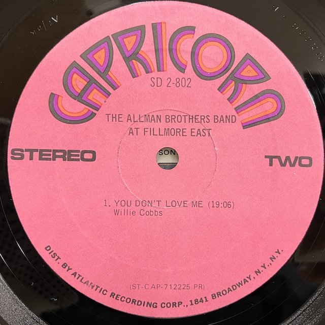 The Allman Brothers Band レコード LP
