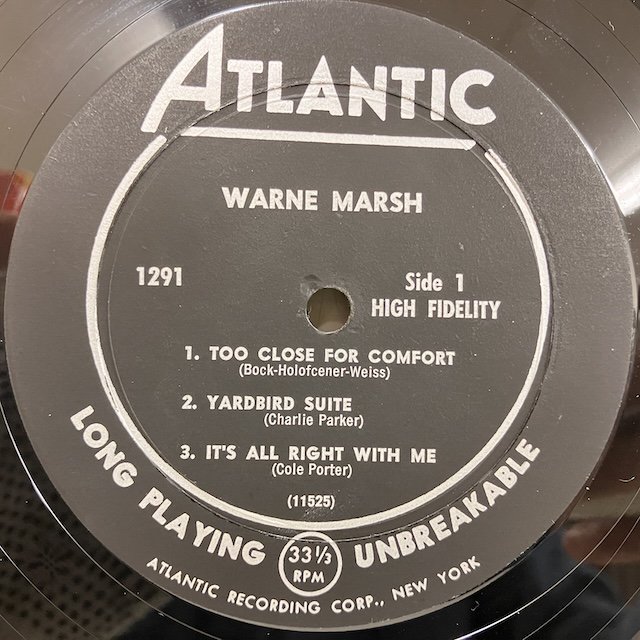 Warne Marsh / Warne Marsh 1291 :通販 ジャズ レコード 買取 Bamboo Music
