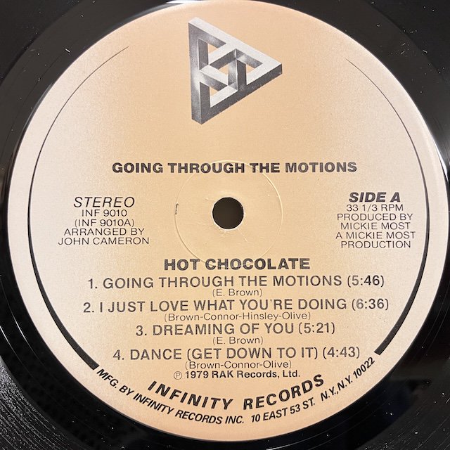Hot Chocolate / Going Through The Motions inf9010 :通販 ジャズ