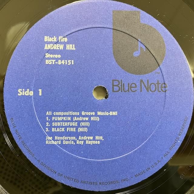アンドリュー・ヒル ブラック・ファイア レコード Andrew Hill – Black Fire – Vinyl (Plastylite Pressing, LP