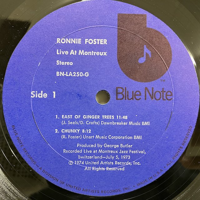 Ronnie Foster / Live at Montreux bnla250g :通販 ジャズ レコード 買取 Bamboo Music