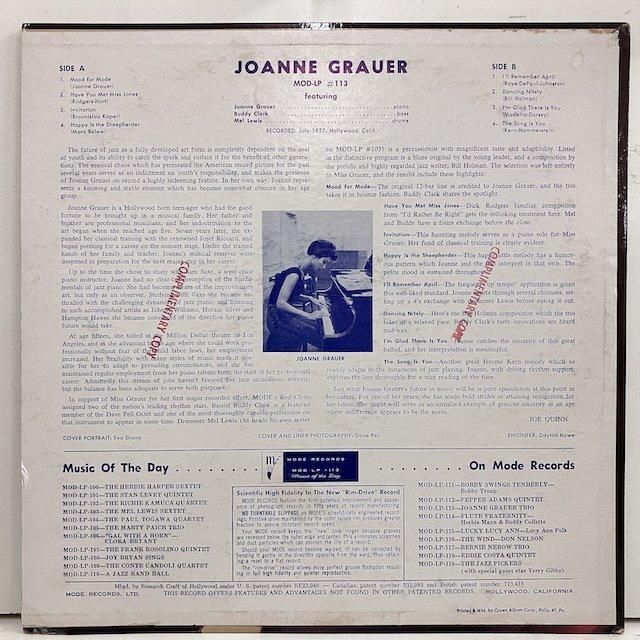 Joanne Grauer / Joanne Grauer Trio Modlp113 :通販 ジャズ