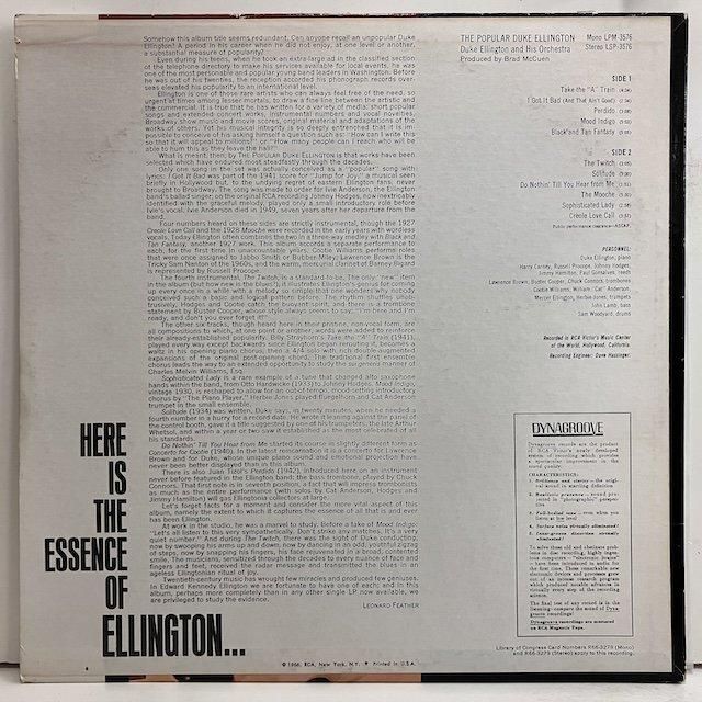 Duke Ellington / the Popular lsp3576 :通販 ジャズ レコード Duke Ellington / the Popular lsp3576 :通販 ジャズ レコード