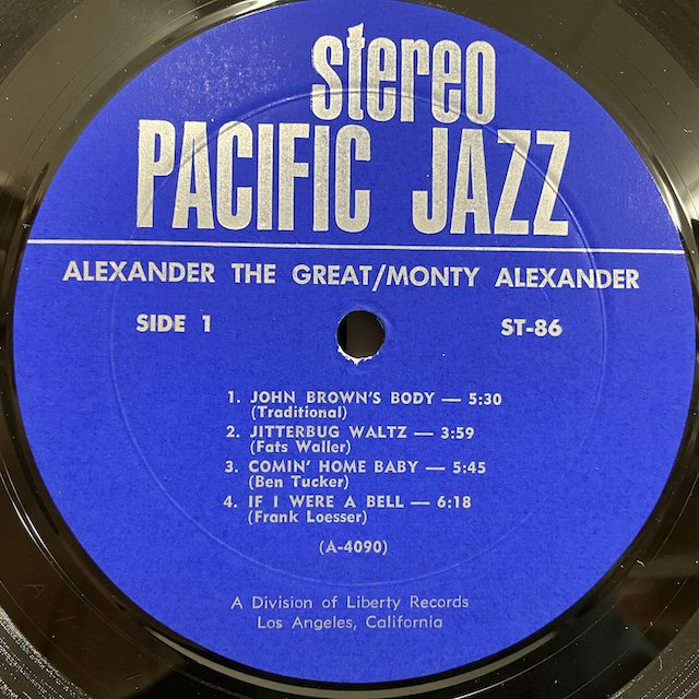 Monty Alexander / Alexander The Great st-86 :通販 ジャズ レコード 買取 Bamboo Music