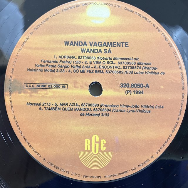 Wanda Sa / Wanda Vagamente 3206050 :通販 ジャズ レコード 買取 Bamboo Music