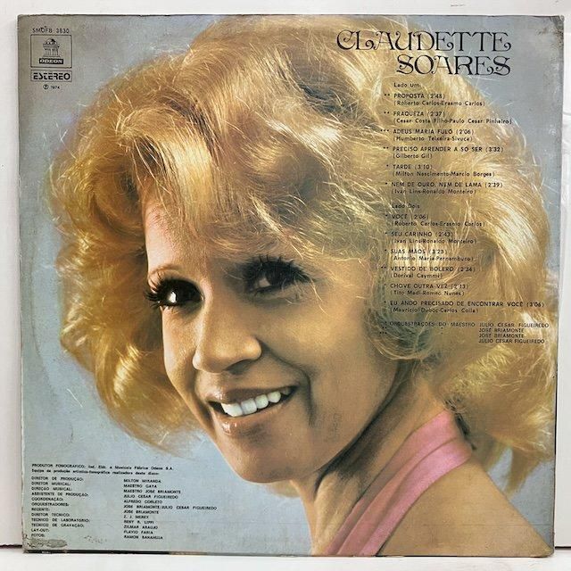 Claudette Soares / Voce smofb3830 :通販 ジャズ レコード 買取 Claudette Soares / Voce smofb3830 :通販 ジャズ レコード 買取