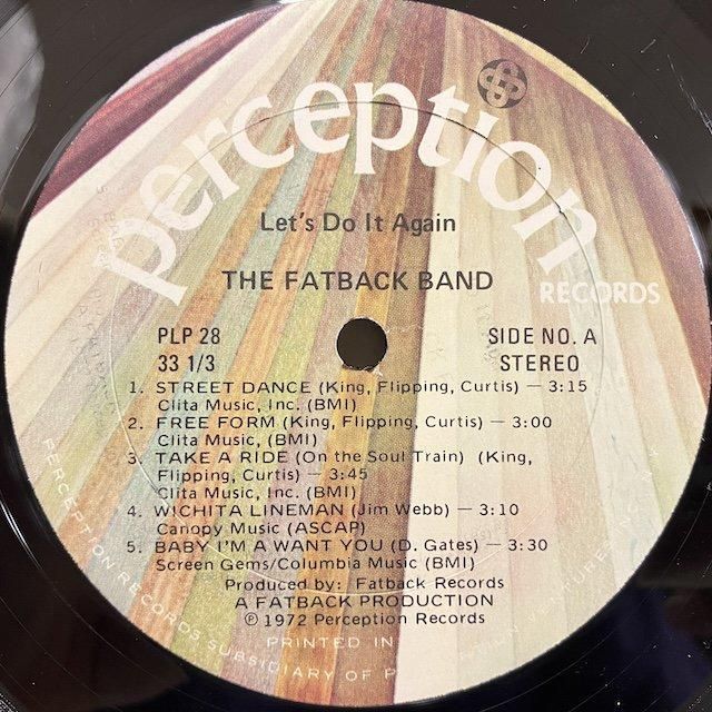 The Fatback Band – Let's Do It Again – Vinyl (LP, Album