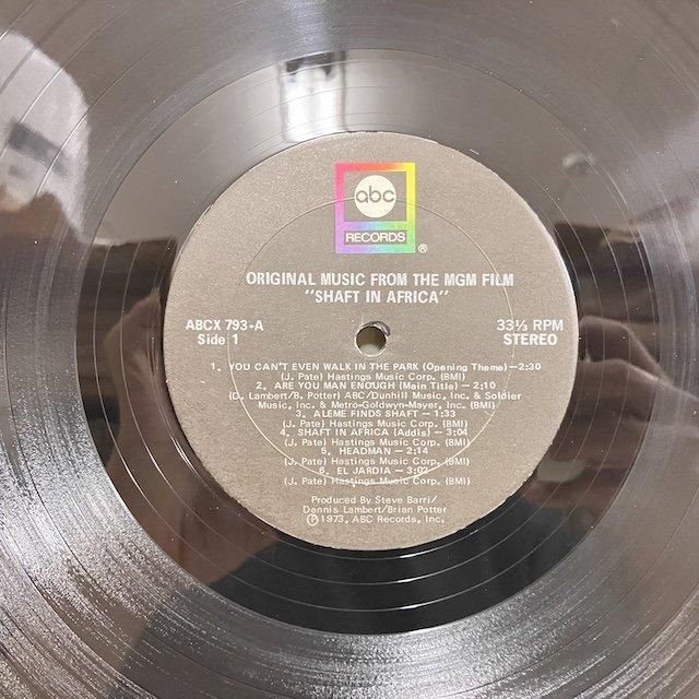 Johnny Pate / OST Shaft in Africa Abcx793 :通販 ジャズ レコード