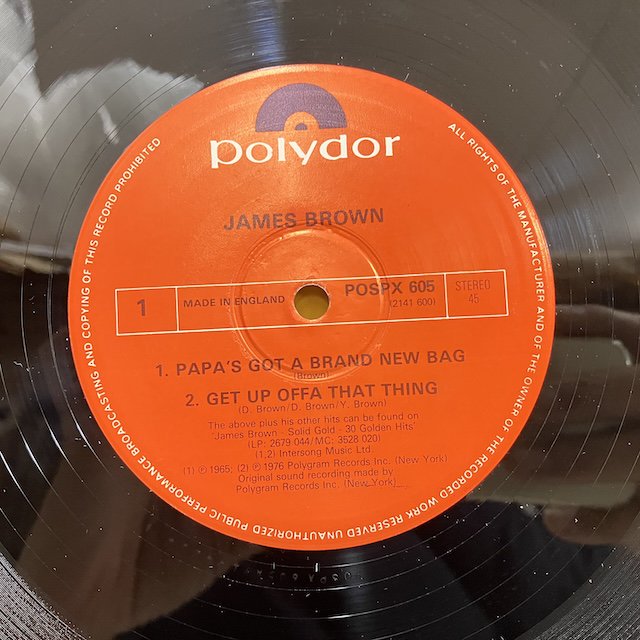 James Brown / Papa's Got a Brand New Bag pospx605 :通販 ジャズ レコード 買取 ...