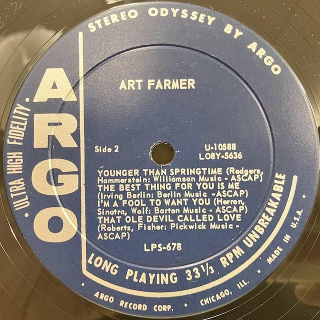 Art Farmer / Art Lps678 :通販 ジャズ レコード 買取 Bamboo Music