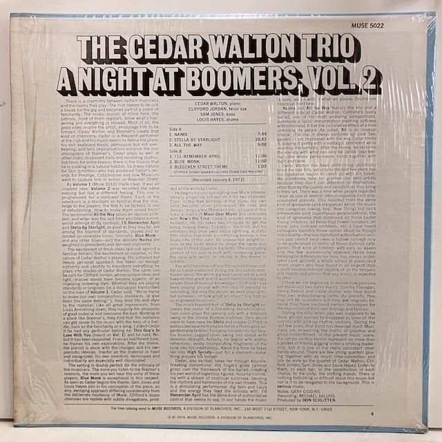 世界的に有名な Vol2 Boomers At Night / Walton Cedar mr5022 ジャズ :通販 洋楽