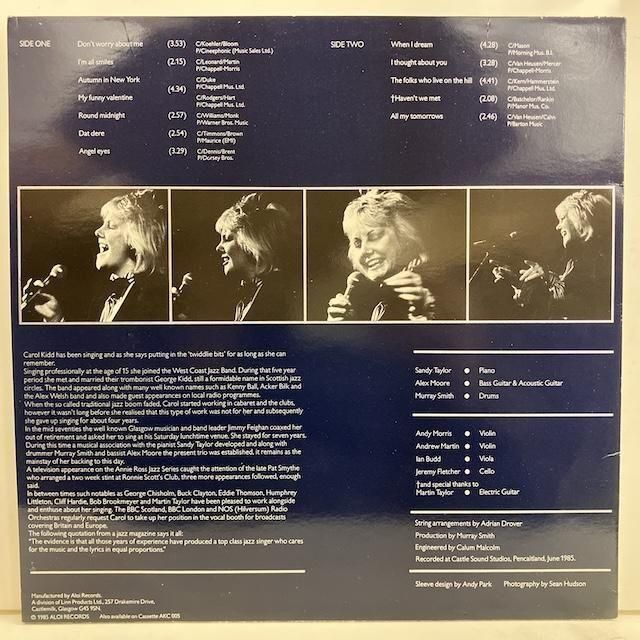 Carol Kidd / All My Tomorrows akh005 :通販 ジャズ レコード Carol Kidd / All My Tomorrows akh005 :通販 ジャズ レコード