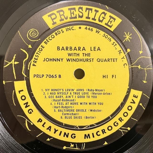 Barbara Lea / with Johnny Windhurst quintets Prlp7065 :通販