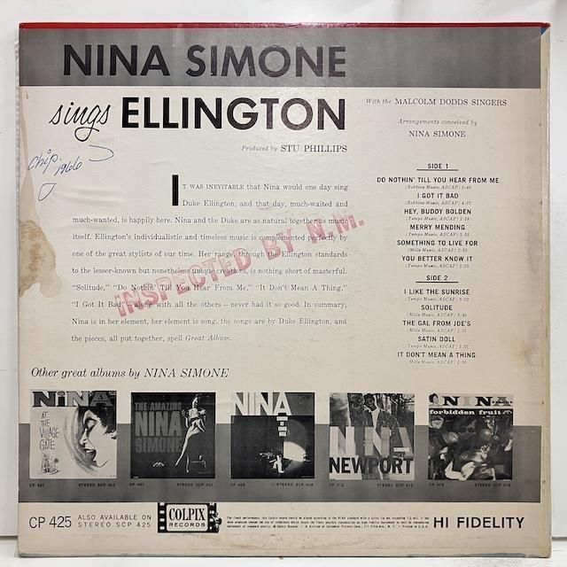 Nina Simone / sings Duke Ellington cp425 :通販 ジャズ