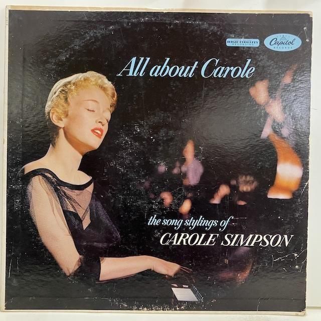 【最安値】 Crispy! レコード Carole Simpson / All About Carole t878 :通販 ジャズ レコード
