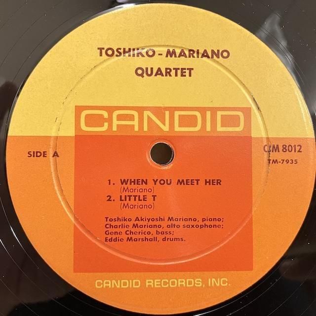 その他 LP/GF Toshiko Mariano Quartet Toshiko Mariano Quartet JAZZ12 TAKT Japan Vinyl /00400 TOSHIKO MARIANO QUARTET (秋吉敏子,TOSHIKO AKIYOSHI,CHARLIE