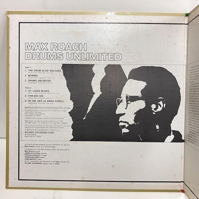 【洋楽レコード】DRUMS UNLIMITED 限りなきドラム マックス・ローチ MAX ROACH マックス・ローチ / DRUMS UNLIMITED 限りなきドラム