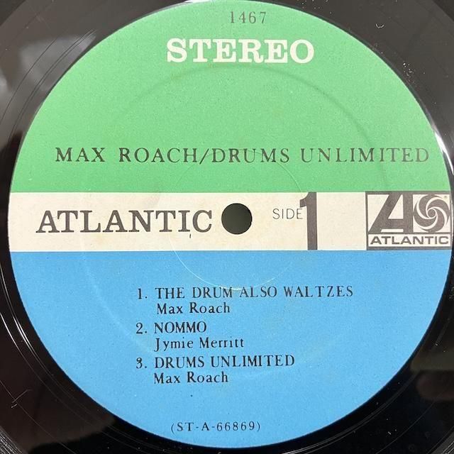 【洋楽レコード】DRUMS UNLIMITED 限りなきドラム マックス・ローチ MAX ROACH マックス・ローチ / DRUMS UNLIMITED 限りなきドラム
